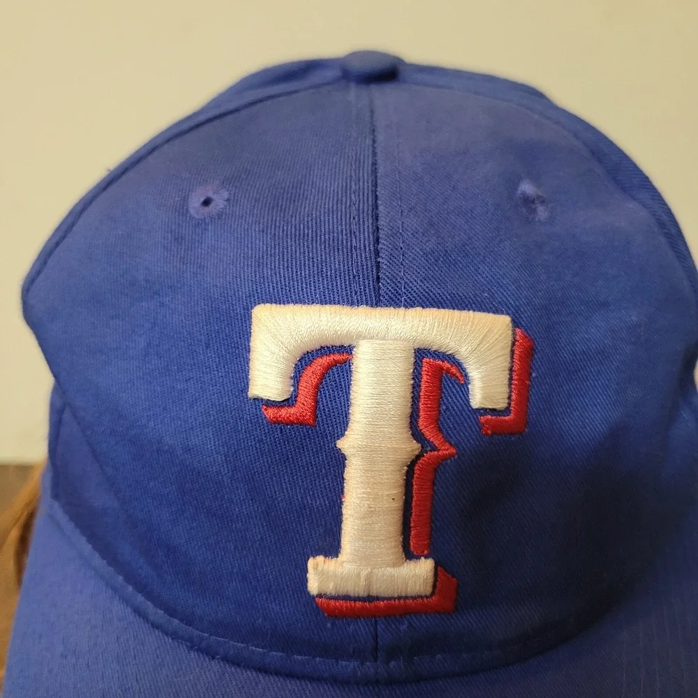 MLB Texas Rangers OC Sports Baseball Cap Youth Blue Embroidery Adjustable Hat